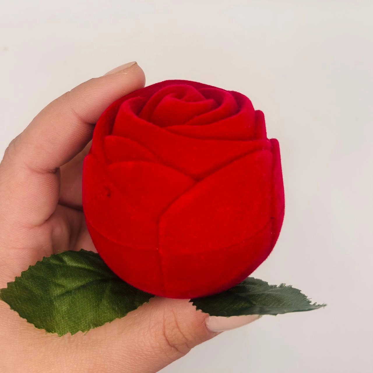 Estojo Caixa de Veludo Rosa 6cm