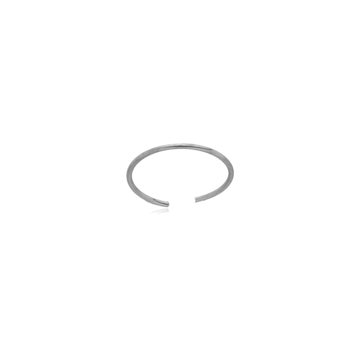 Piercing Ouro Branco 18k Argolinha Nariz 8mm