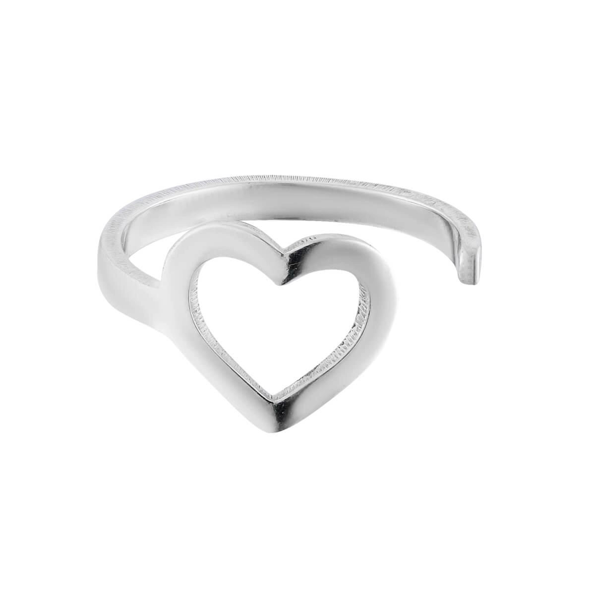 Piercing Prata Pressão Coração Prata 925