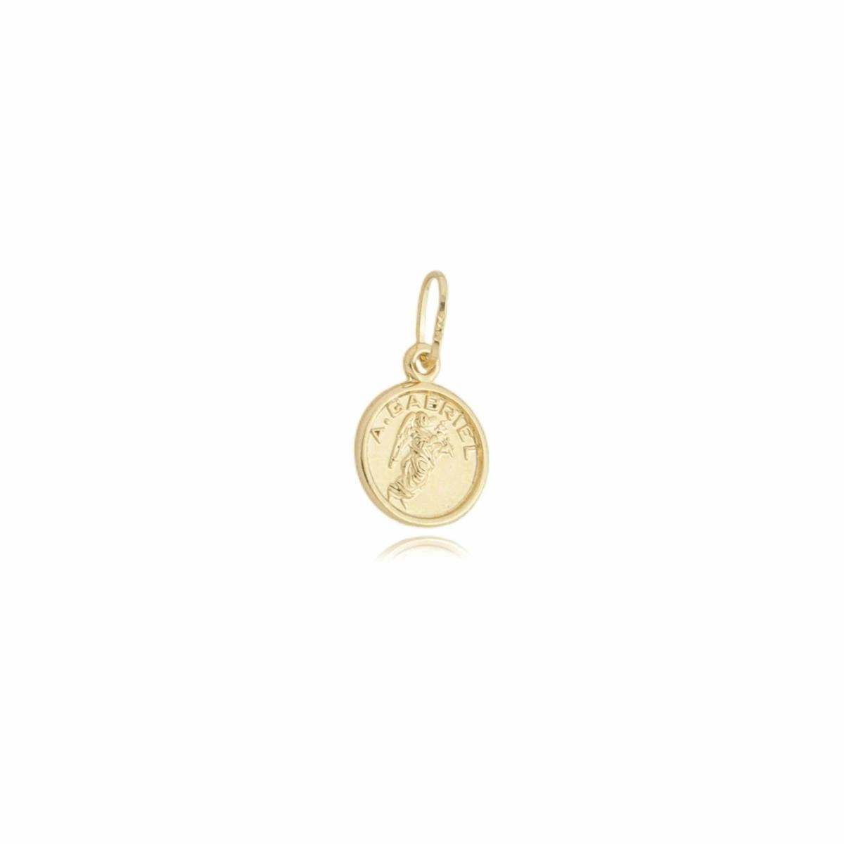 Pingente Ouro 18k Arcanjo Gabriel Mini 1.15cm