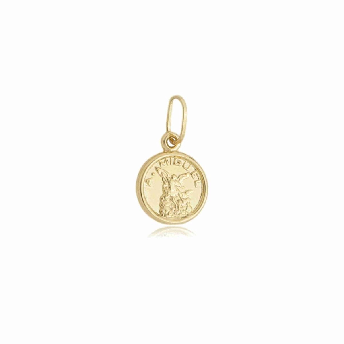 Pingente Ouro 18k Arcanjo Miguel Mini 1.15cm