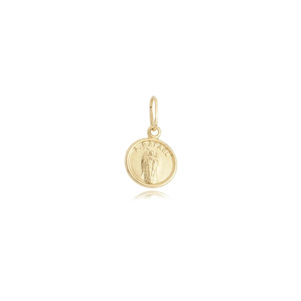 Pingente Ouro 18k Arcanjo Rafael  Mini 1.15cm