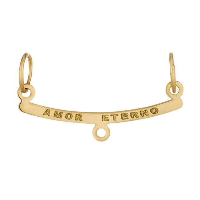 Pingente Ouro 18k Canga Para Um Amor Eterno 0.24 gramas