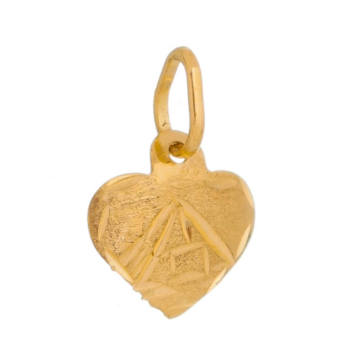 Pingente Ouro 18k Coração Escrava 7.50mm
