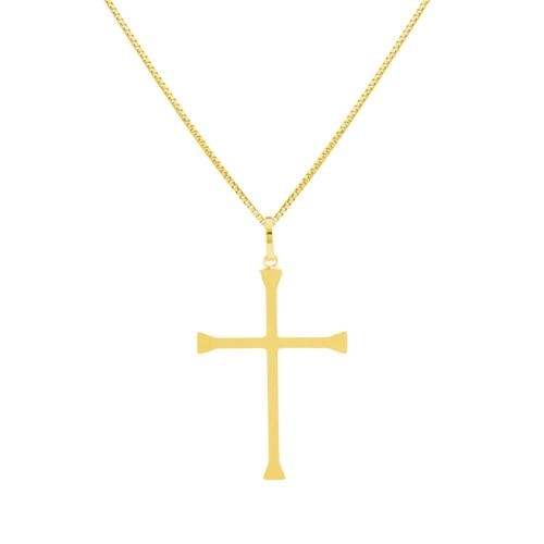 Pingente Ouro 18k Cruz Crucifixo 0.65 gramas
