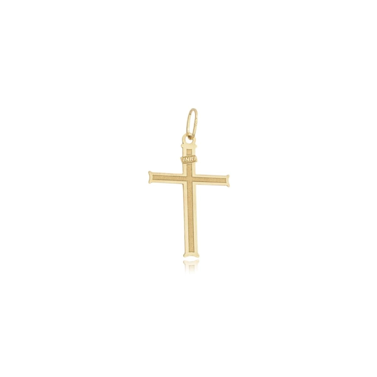 Pingente Ouro 18k Cruz Inri 2.4cm
