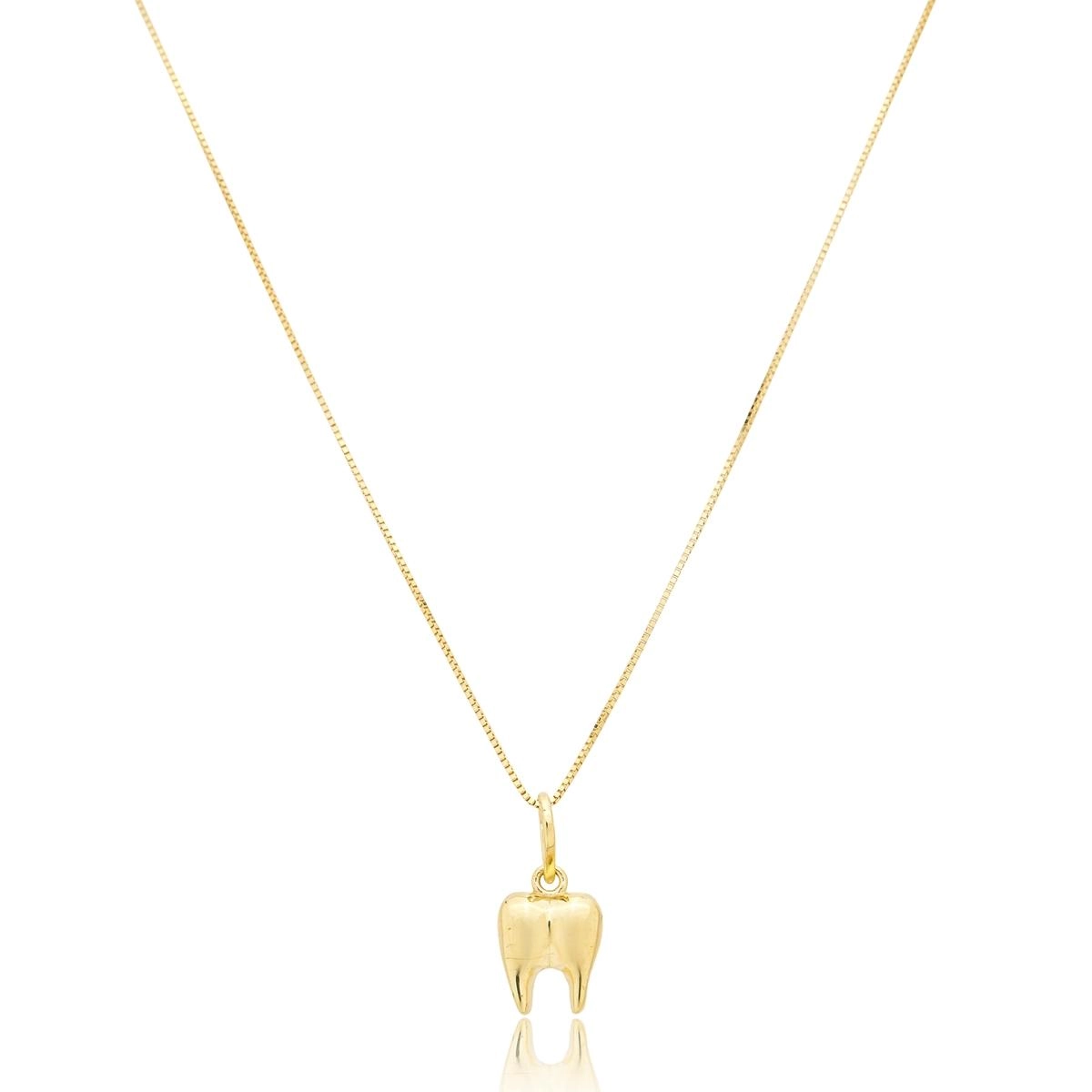 Pingente Ouro 18k Dente 1cm