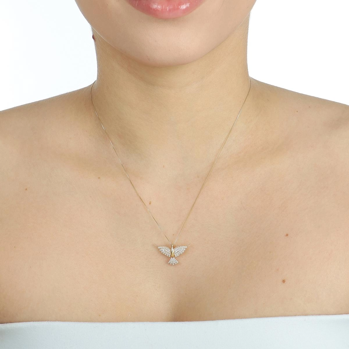 Pingente Ouro 18k Divino Espirito Santo 1.50cm