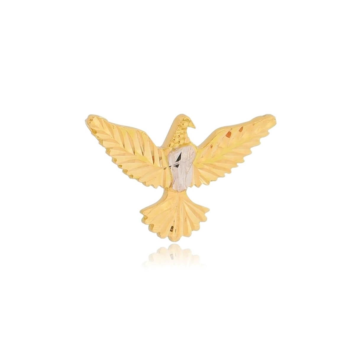 Pingente Ouro 18k Divino Espirito Santo 10mm 