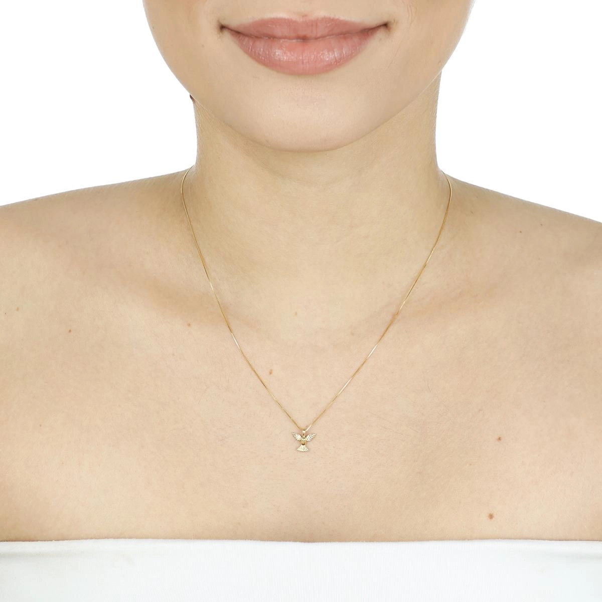Pingente Ouro 18k Divino Espirito Santo 1cm