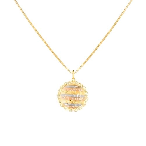 Pingente Ouro 18k Escrava Egipcio 3 Cores 1.40 gramas