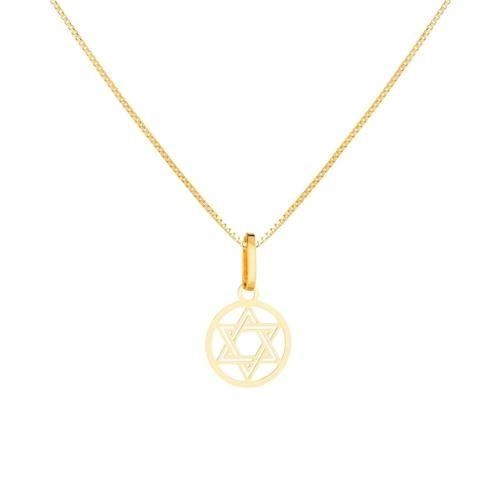 Pingente Ouro 18k Estrela De Davi 0.30 gramas PESDR040