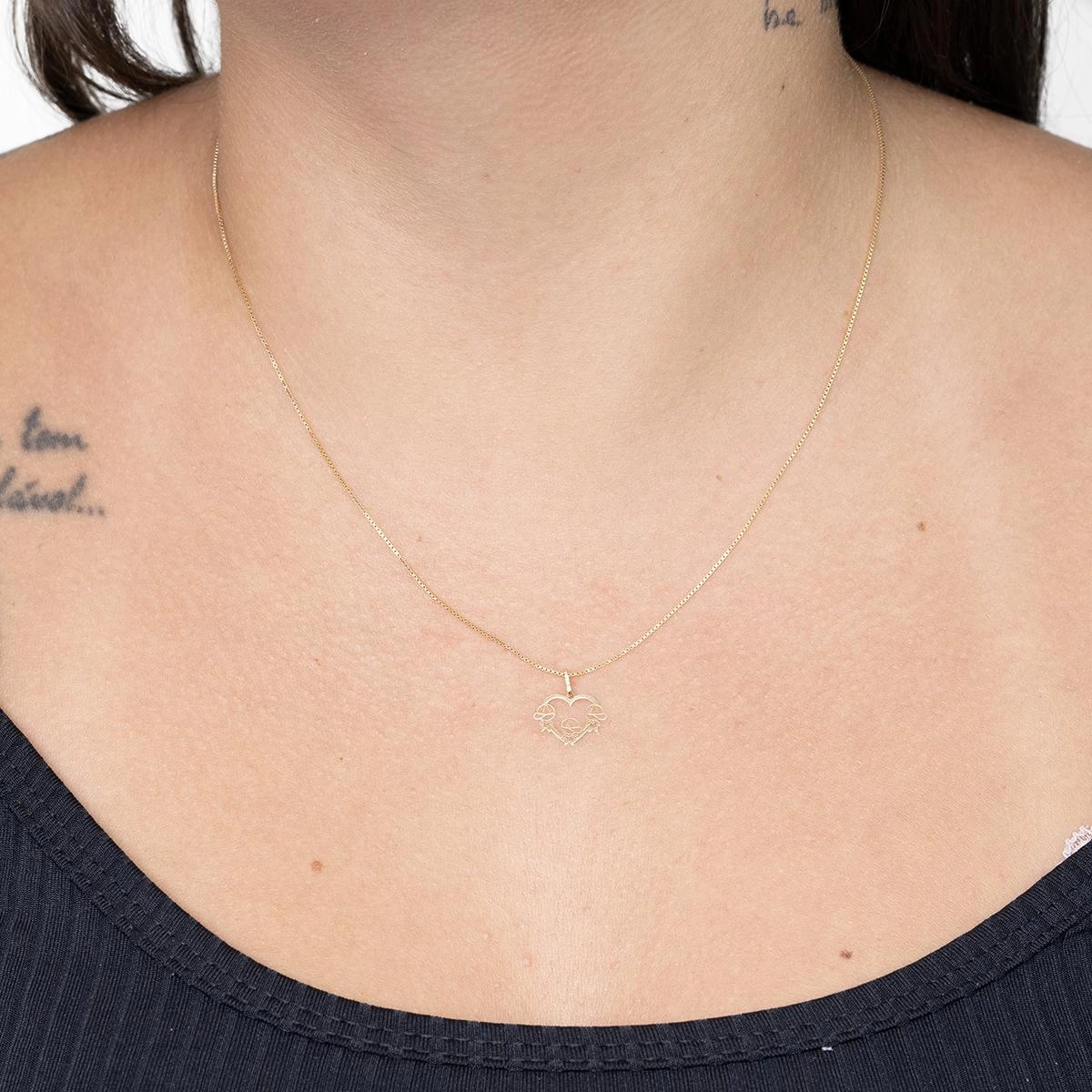 Pingente Ouro 18k Filhos 3 Meninos 9mm