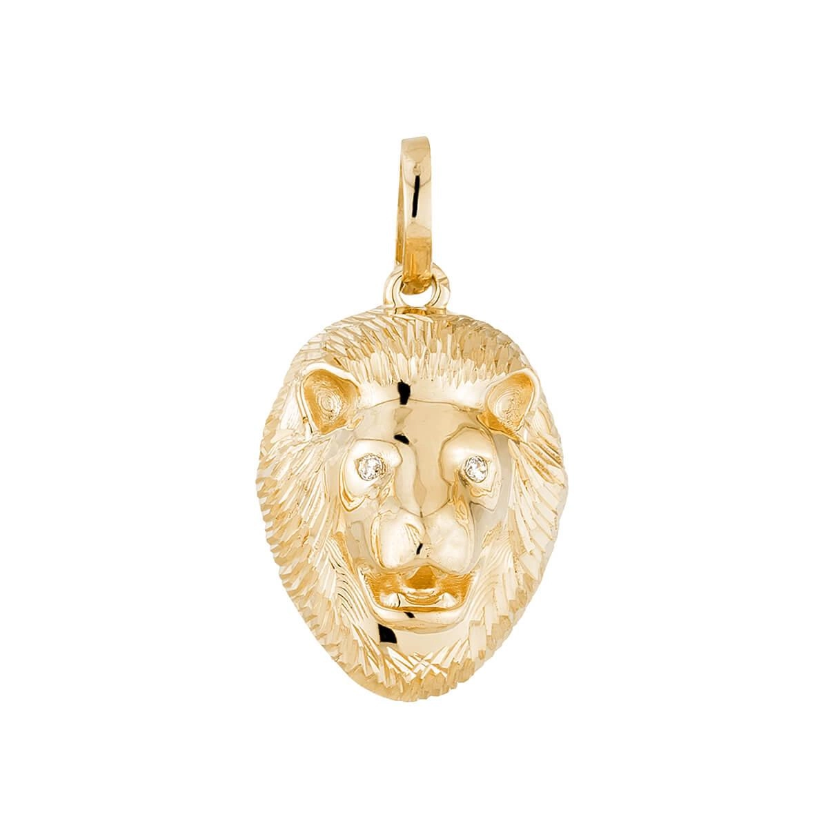 Pingente Ouro 18k Leão de Judá 15mm