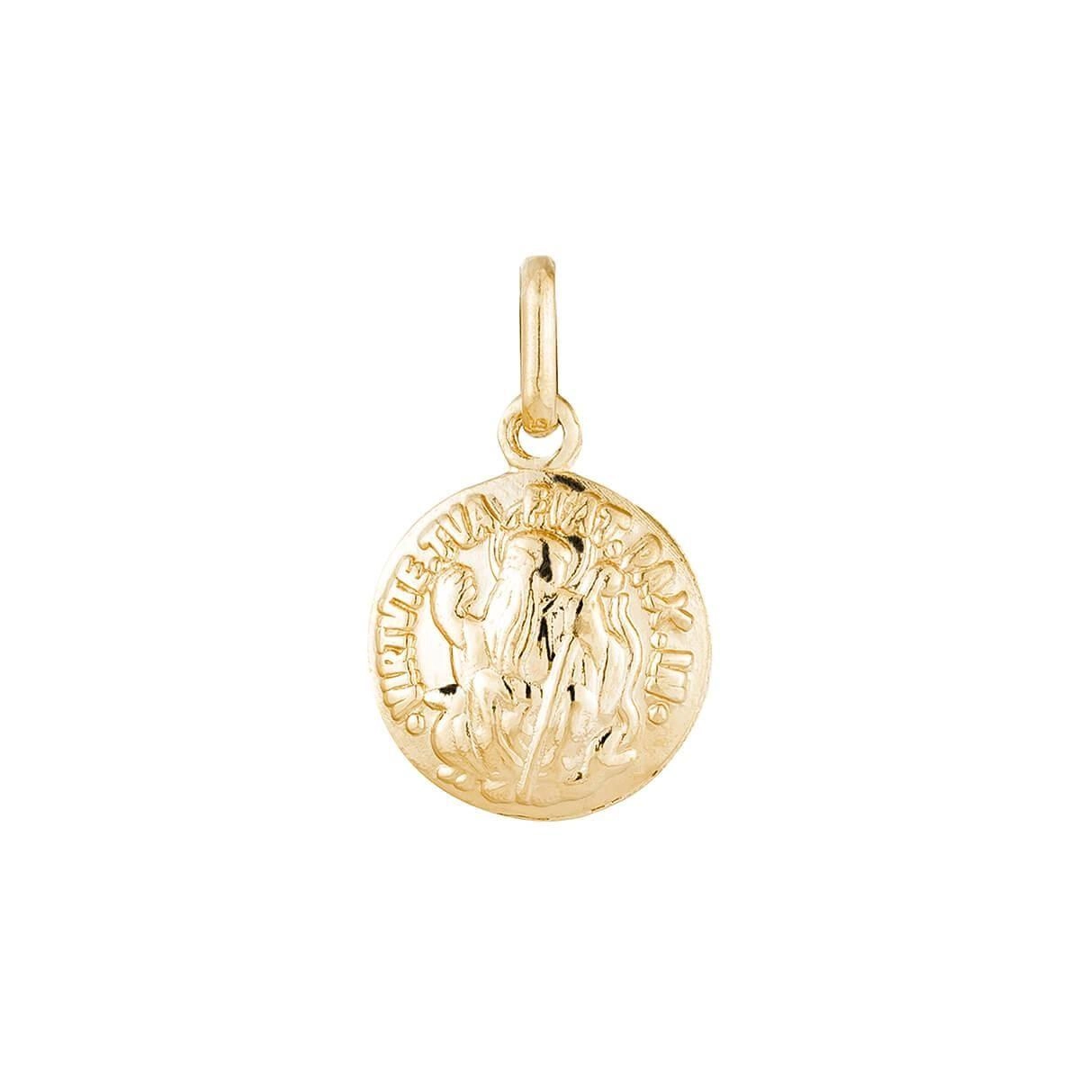 Pingente Ouro 18k Medalha São Bento 10mm P020