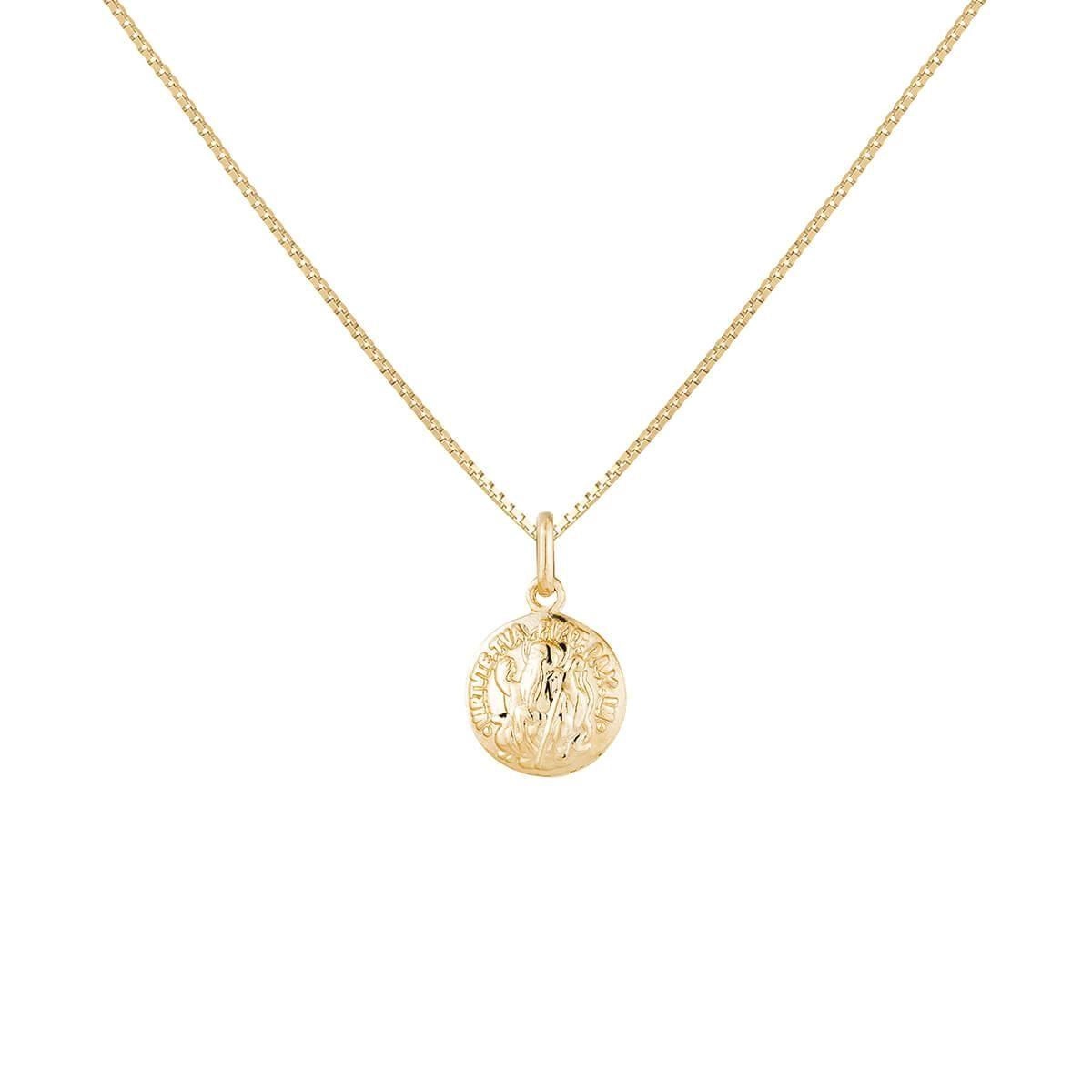 Pingente Ouro 18k Medalha São Bento 10mm P020