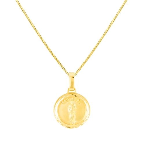 Pingente Ouro 18k Medalha São José 0.95 gramas
