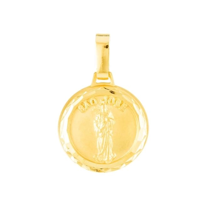 Pingente Ouro 18k Medalha São José 0.95 gramas