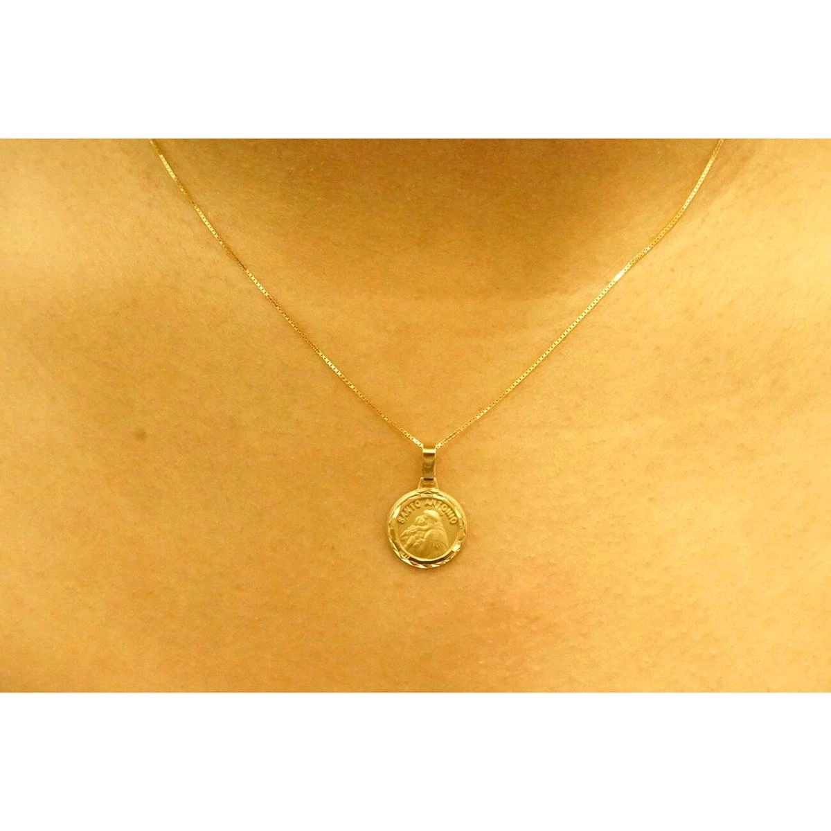 Pingente Ouro 18k Medalha Santo Antônio 0.95 gramas