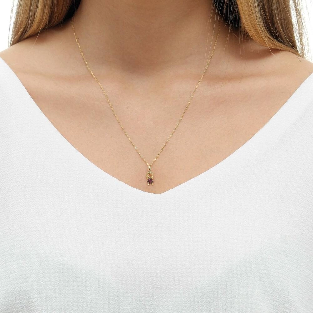 Pingente Ouro 18k Menina C/Zircônia 0.40 Gramas