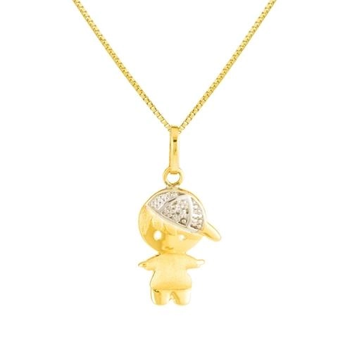 Pingente Ouro 18k Menino 1.15 gramas