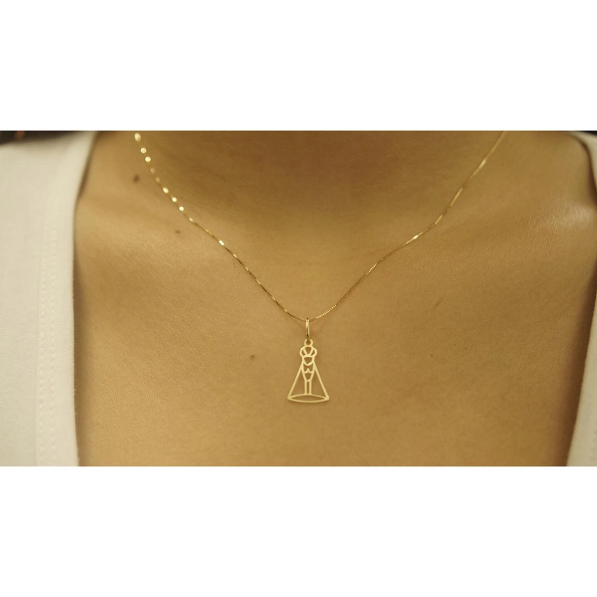 Pingente Ouro 18k Nossa Senhora 0.20 gramas