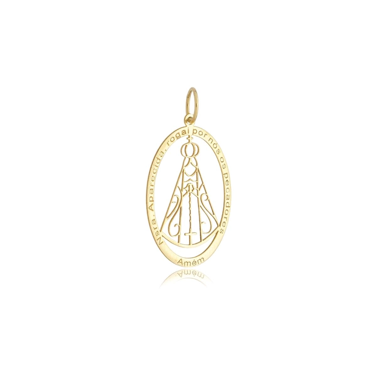 Pingente Ouro 18k Nossa Senhora 2.15cm