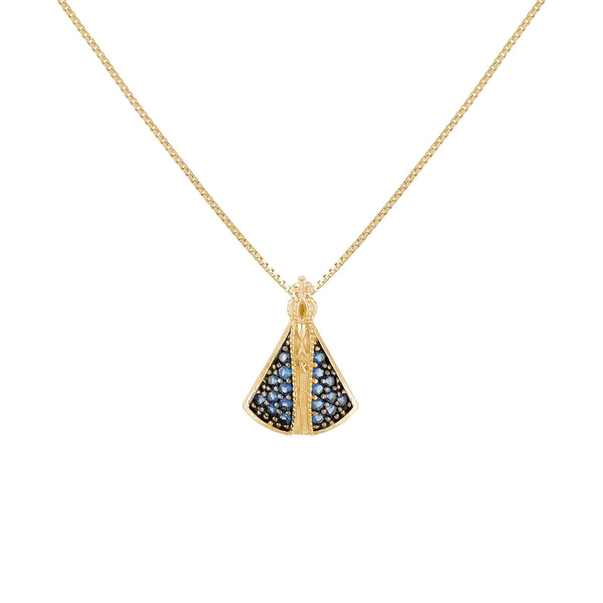 Pingente Ouro 18k Nossa Senhora Aparecida 12mm