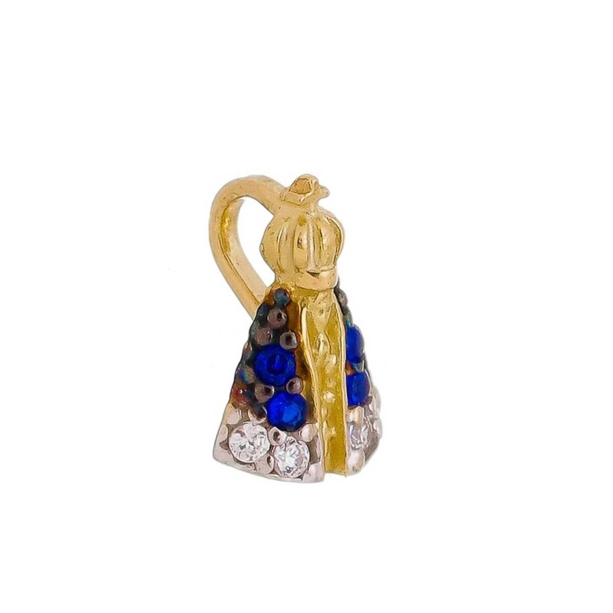 Pingente Ouro 18k Nossa Senhora Aparecida 7.70mm