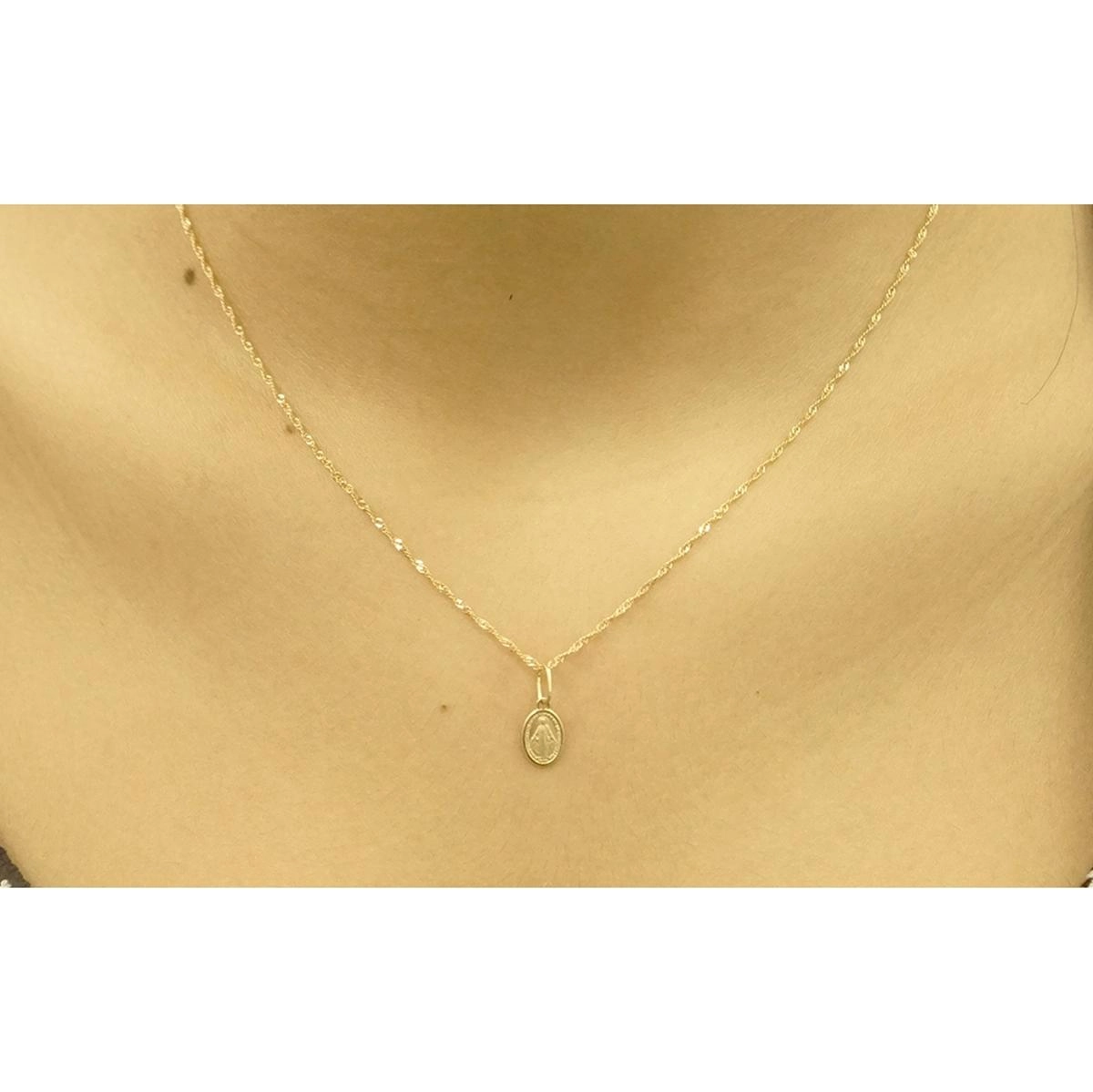 Pingente Ouro 18k Nossa Senhora das Graças 0.40 gramas