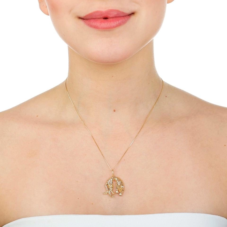 Pingente Ouro 18k Pantera Vazada 2.30cm