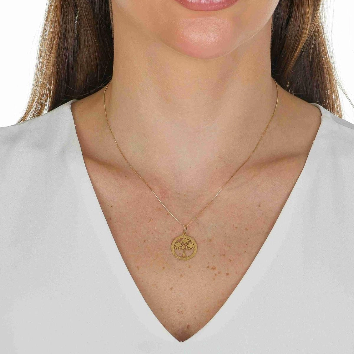 Pingente Ouro 18k Àrvore da Vida 2cm