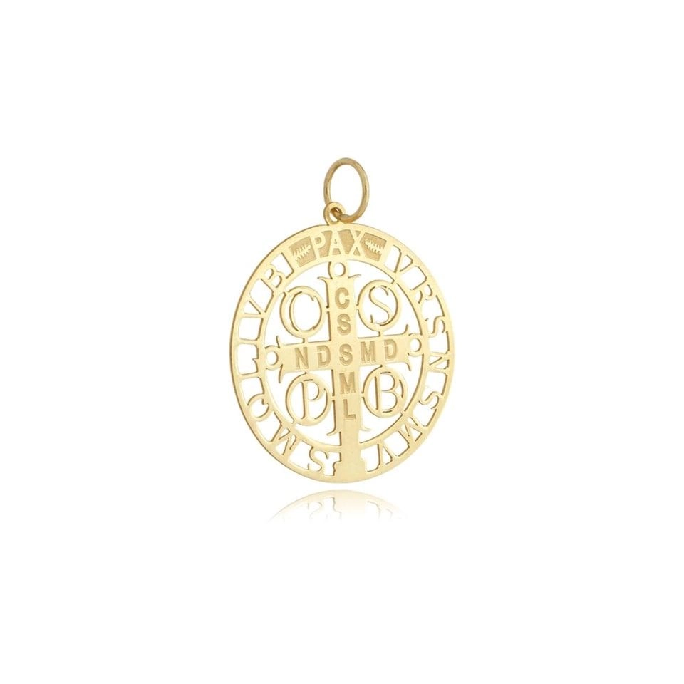 Pingente Ouro 18k São Bento 2cm