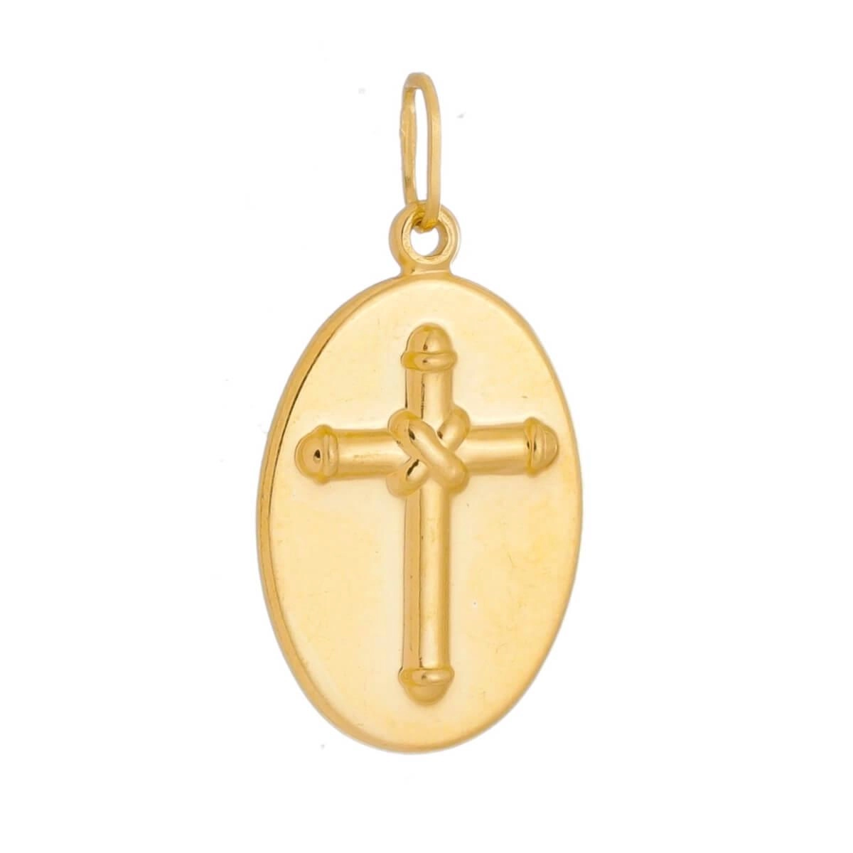 Pingente Ouro 18k Sagrado Coração de Jesus 17.50mm