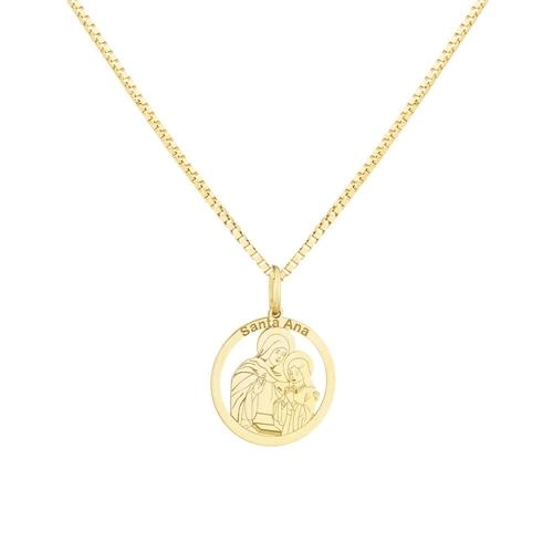 Pingente Ouro 18k Santa Ana 1.00 grama