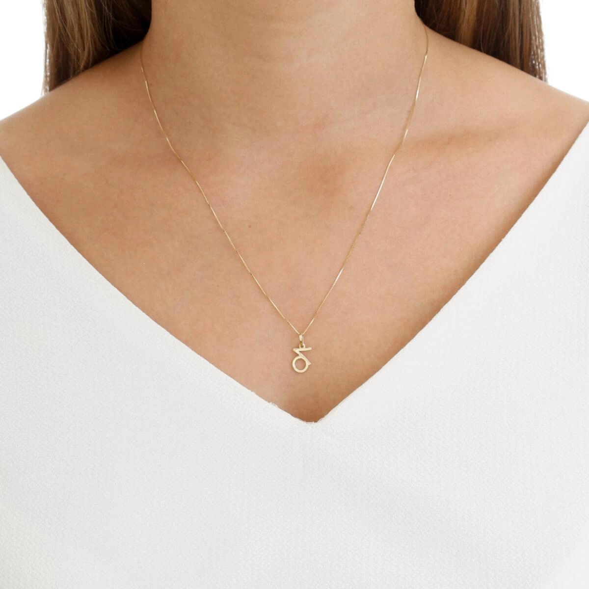 Pingente Ouro 18k Signo Capricórnio 9mm
