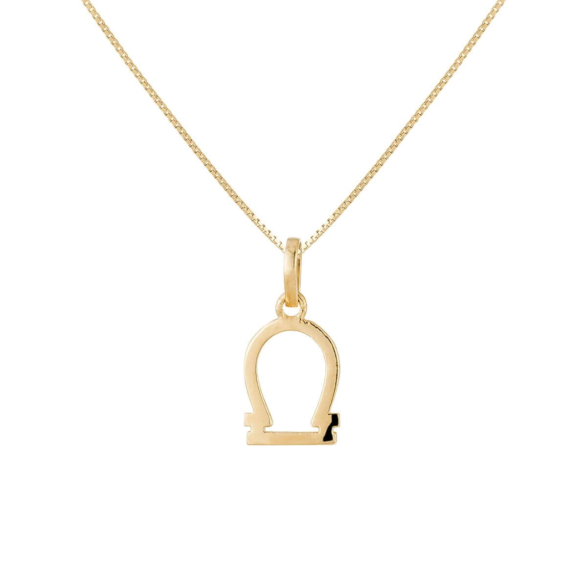 Pingente Ouro 18k Signo Libra 9mm