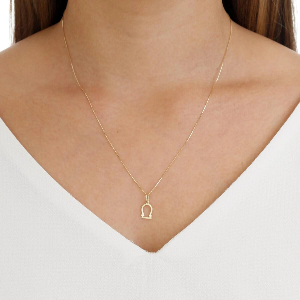Pingente Ouro 18k Signo Libra 9mm