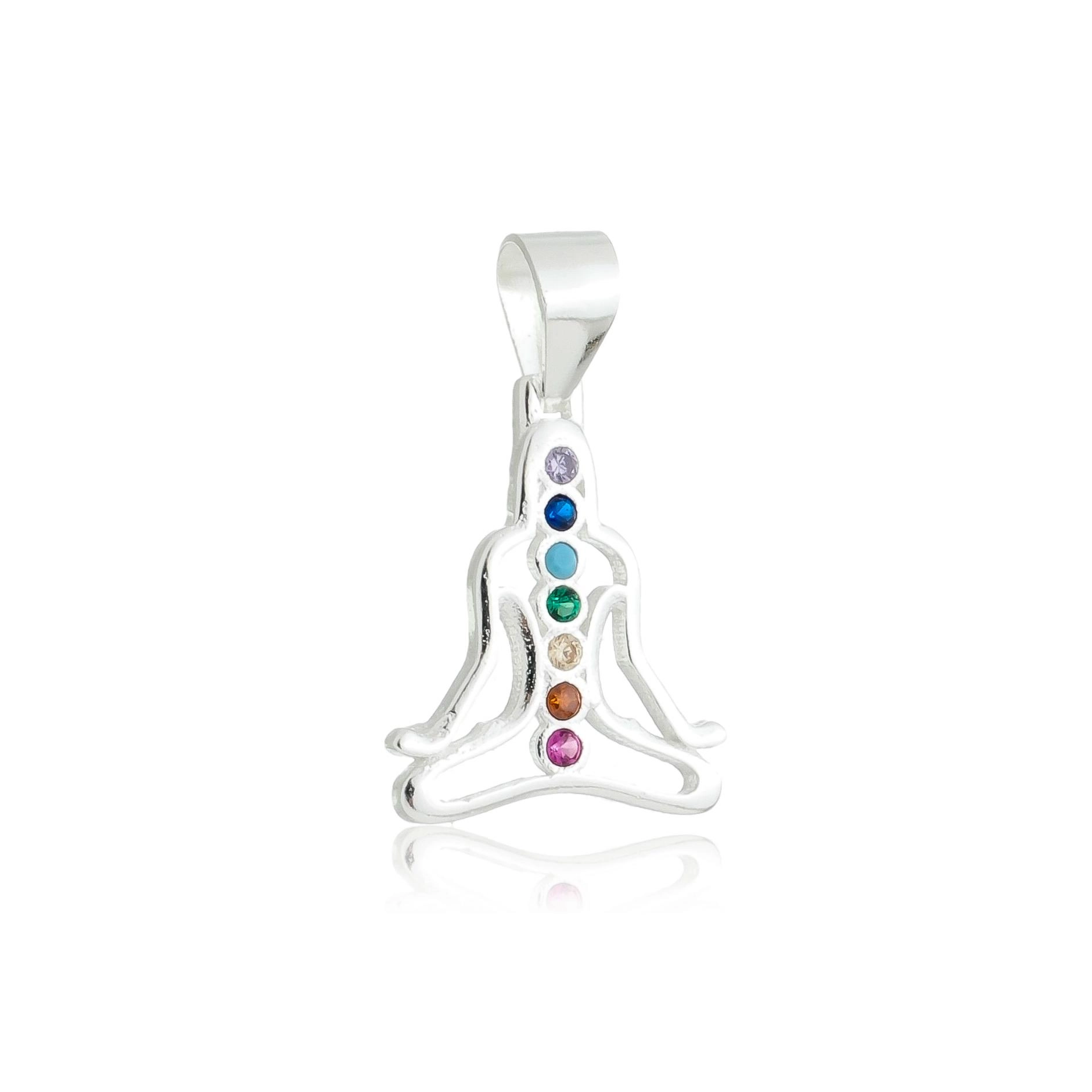 Pingente Prata 7 Chakras Prata 925