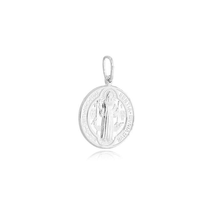 Pingente Prata 925 Medalha São Bento