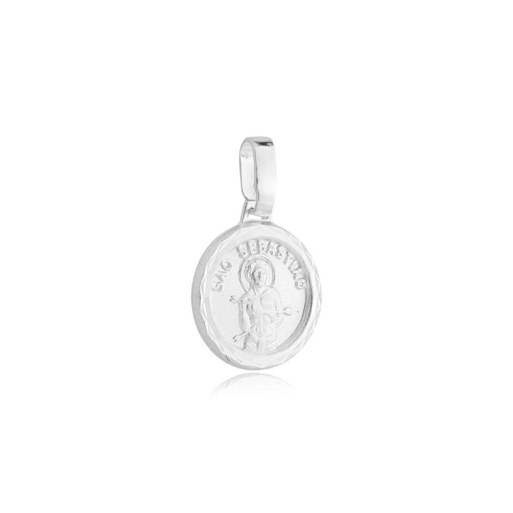 Pingente Prata 925 Medalha São Sebastião
