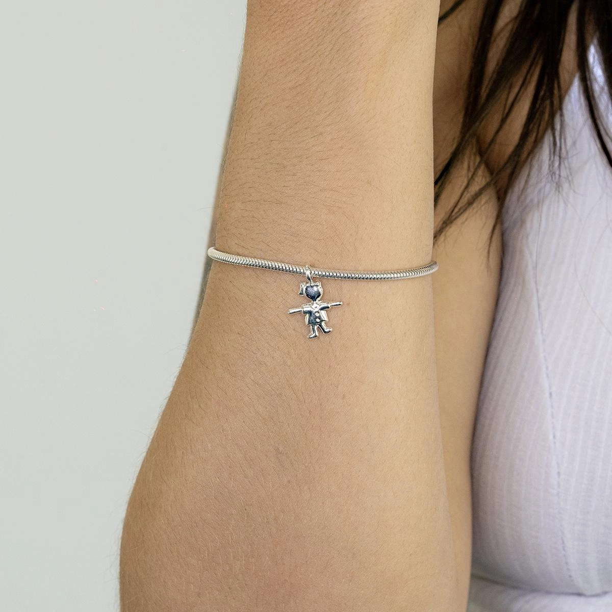 Pingente Prata 925 Menina 1.50cm 