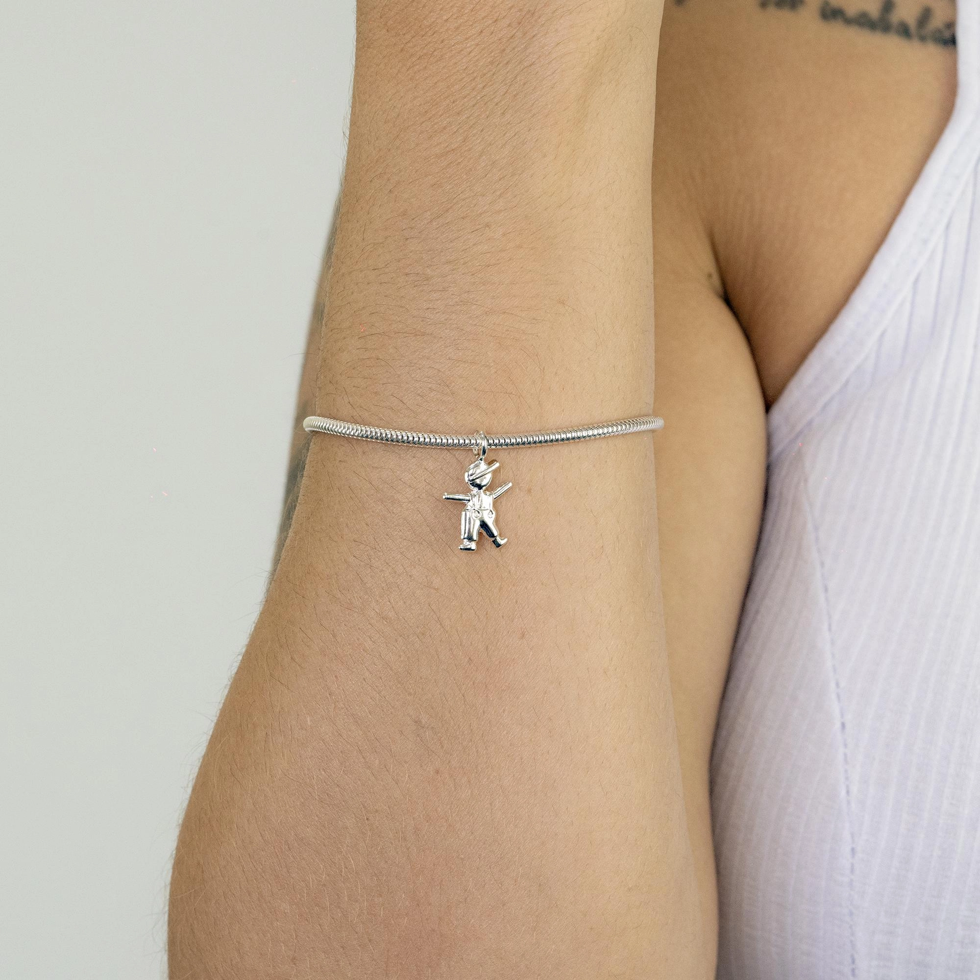 Pingente Prata 925 Menino 1.60cm 