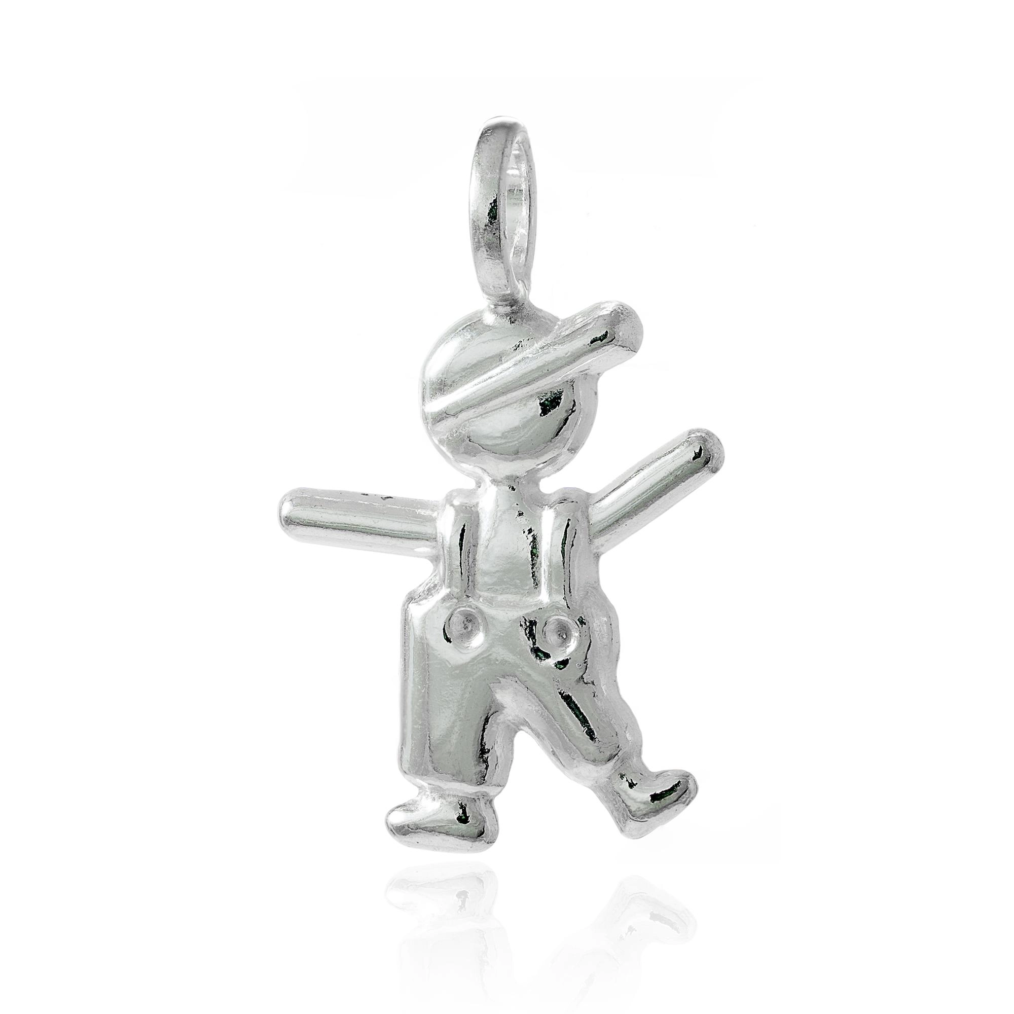 Pingente Prata 925 Menino 1.60cm 