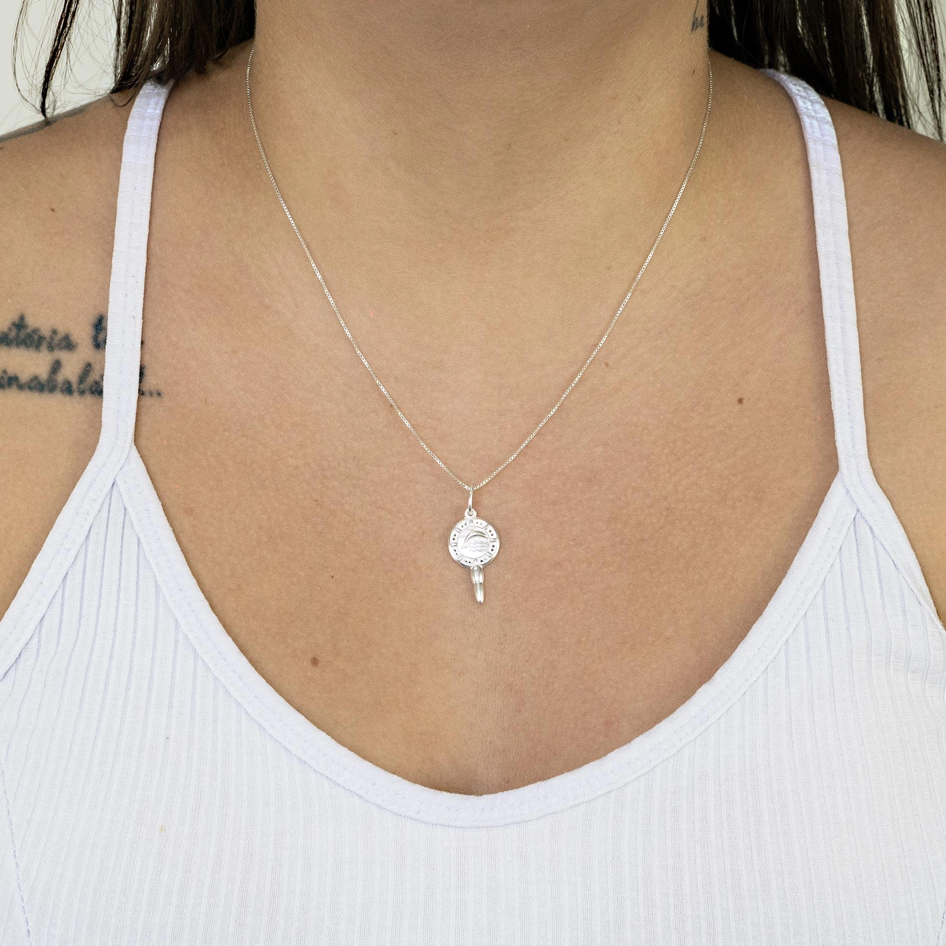 Pingente Prata 925 Orixá Iemanjá