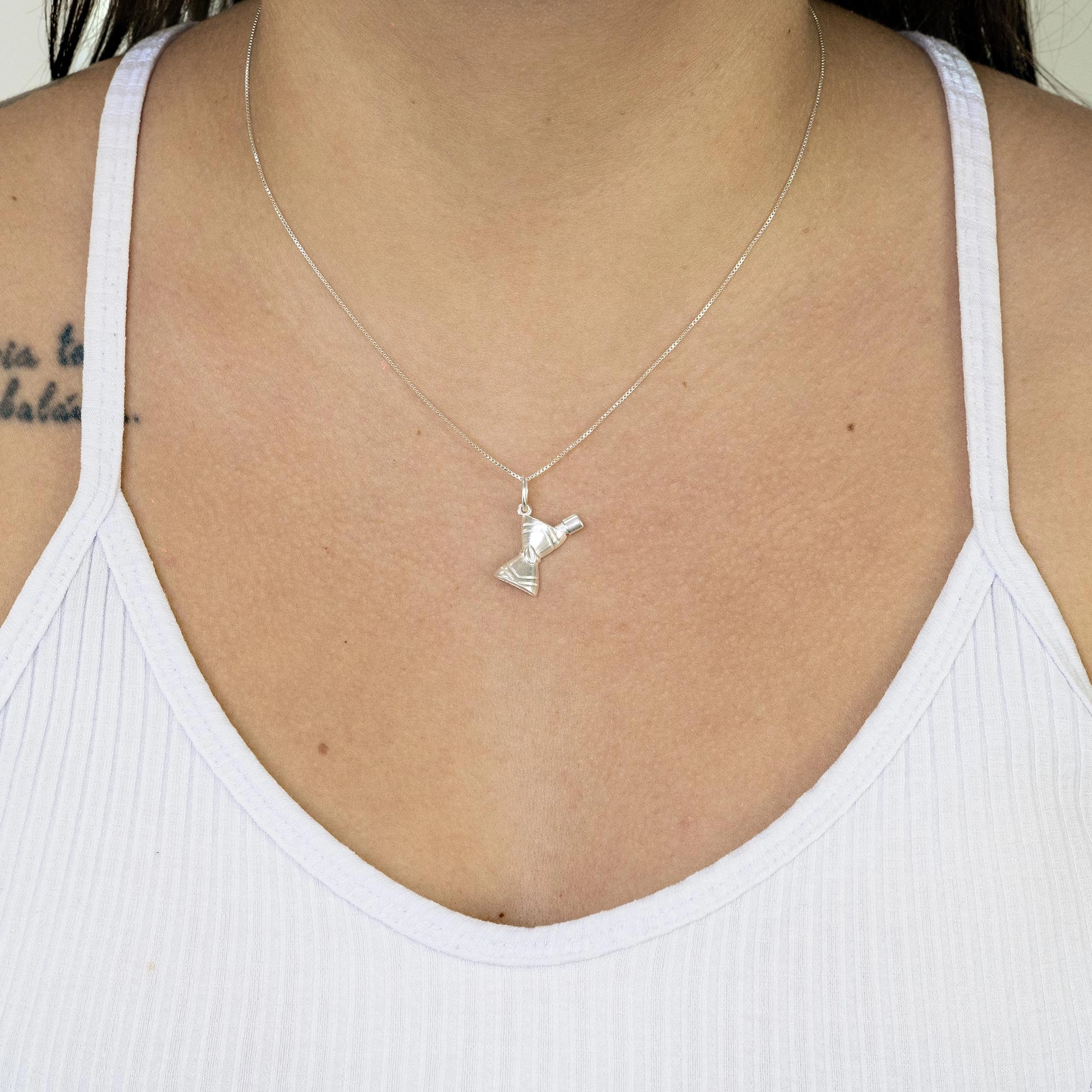 Pingente Prata 925 Orixá Oxoguiã