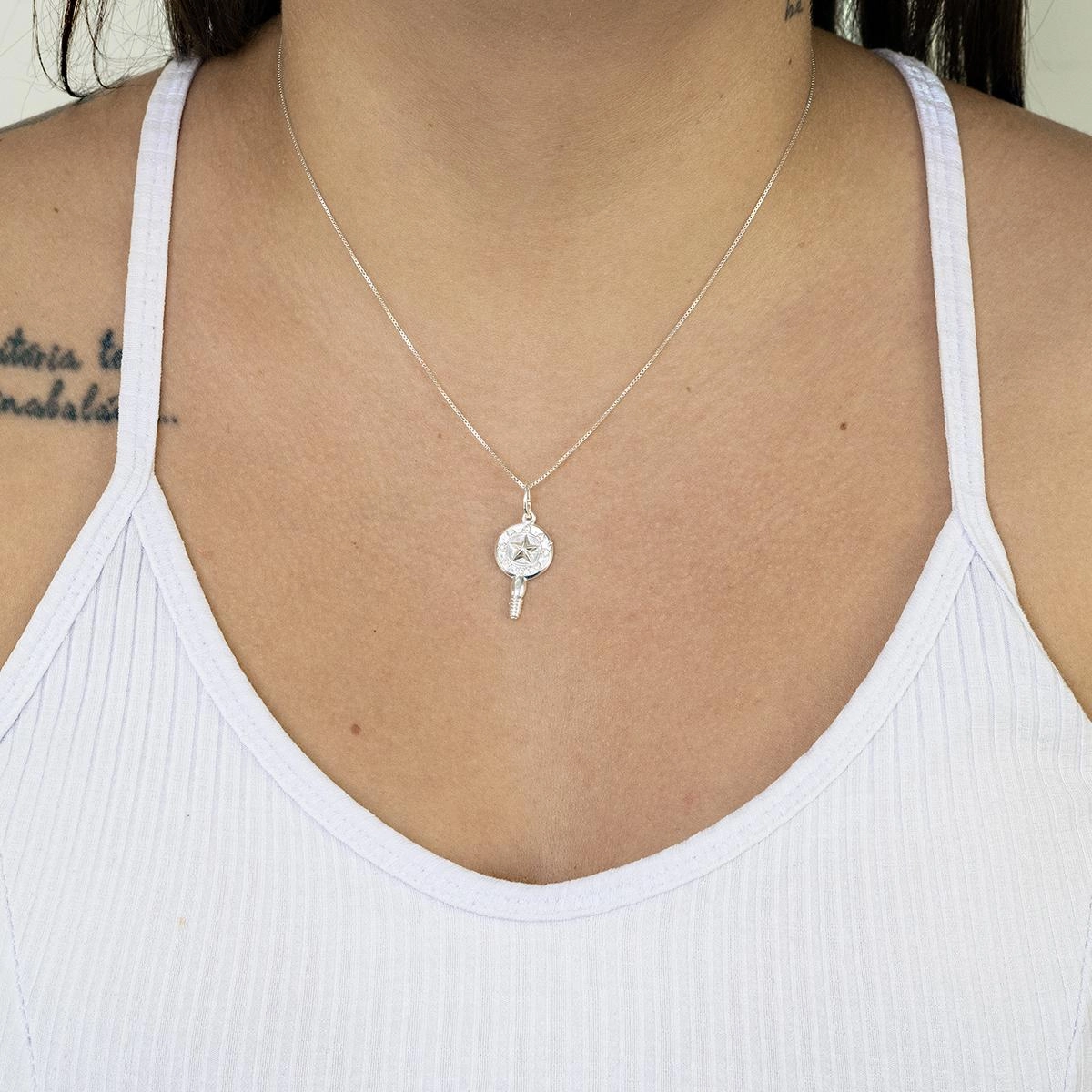 Pingente Prata 925 Orixá Oxum 