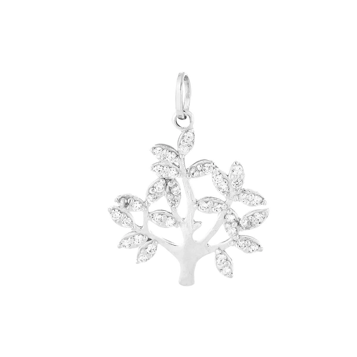 Pingente Prata Arvore da Vida 19.5mm Prata 925