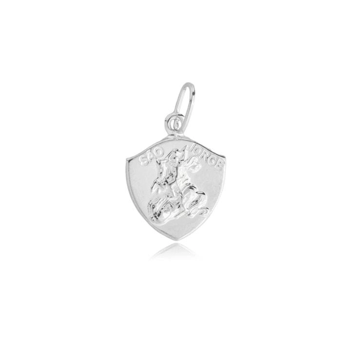 Pingente Prata Brasão São Jorge 1.90cm Prata 925