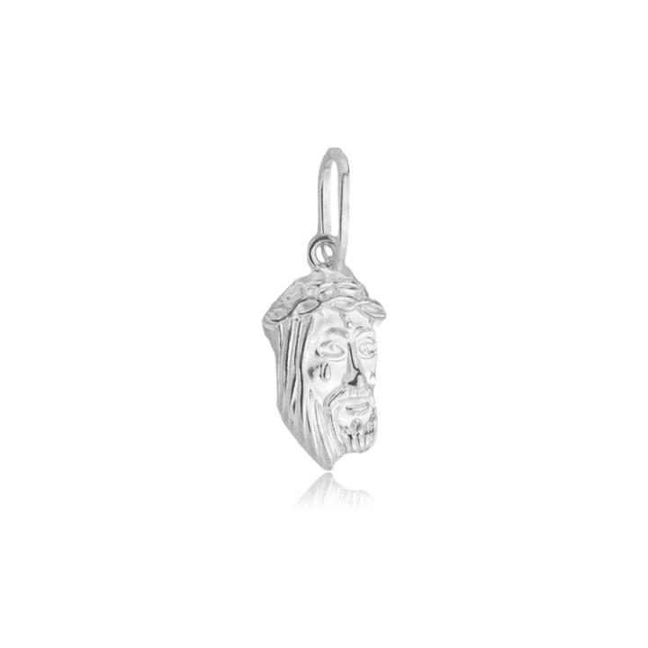 Pingente Prata Face Jesus Cristo 1.20cm Prata 925